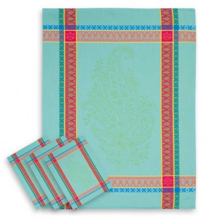 turquoise kitchen towels